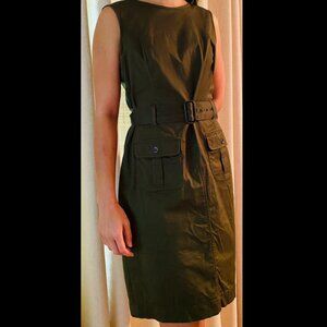 Banana Republic Army Green Knee-length Dress